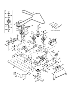 Part Location Diagram of 603-04884 Cub Cadet 48" Welded Deck